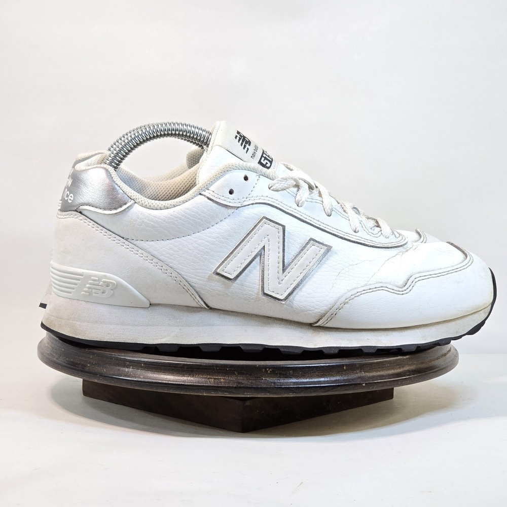 New Balance 515 Shoes Womens Size 8.5 White Silver Leather Sneaker WL515WGW 2024